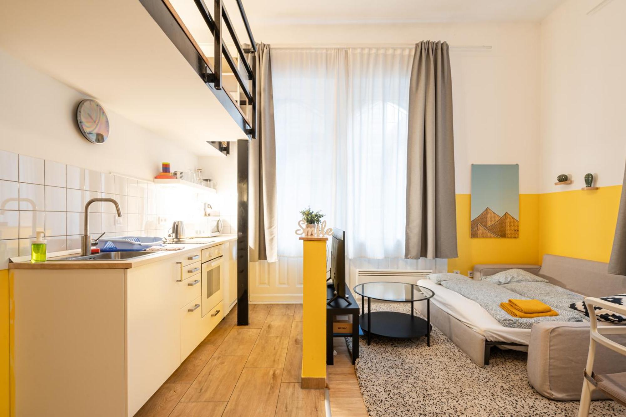 Charming Studio In The Heart Of The Jewish Quarter W41 Yellow Budapest Luaran gambar